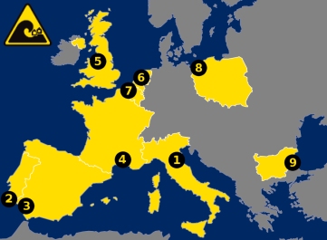 Case studies situation map